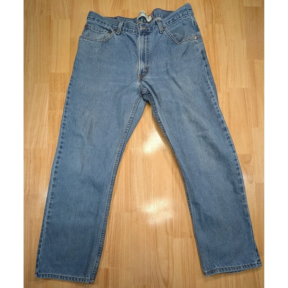 Levi's 505 Regular Fit Jeans Men 32x29 Medium Wash Cotton Denim